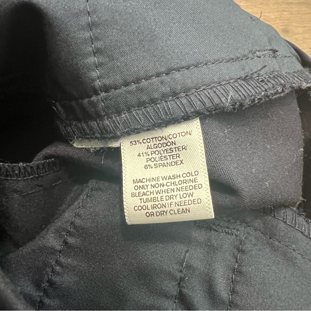 Ann Taylor LOFT Julie Skinny Tailored Work Pants in size 4 Petite Navy Blue - Picture 7 of 9